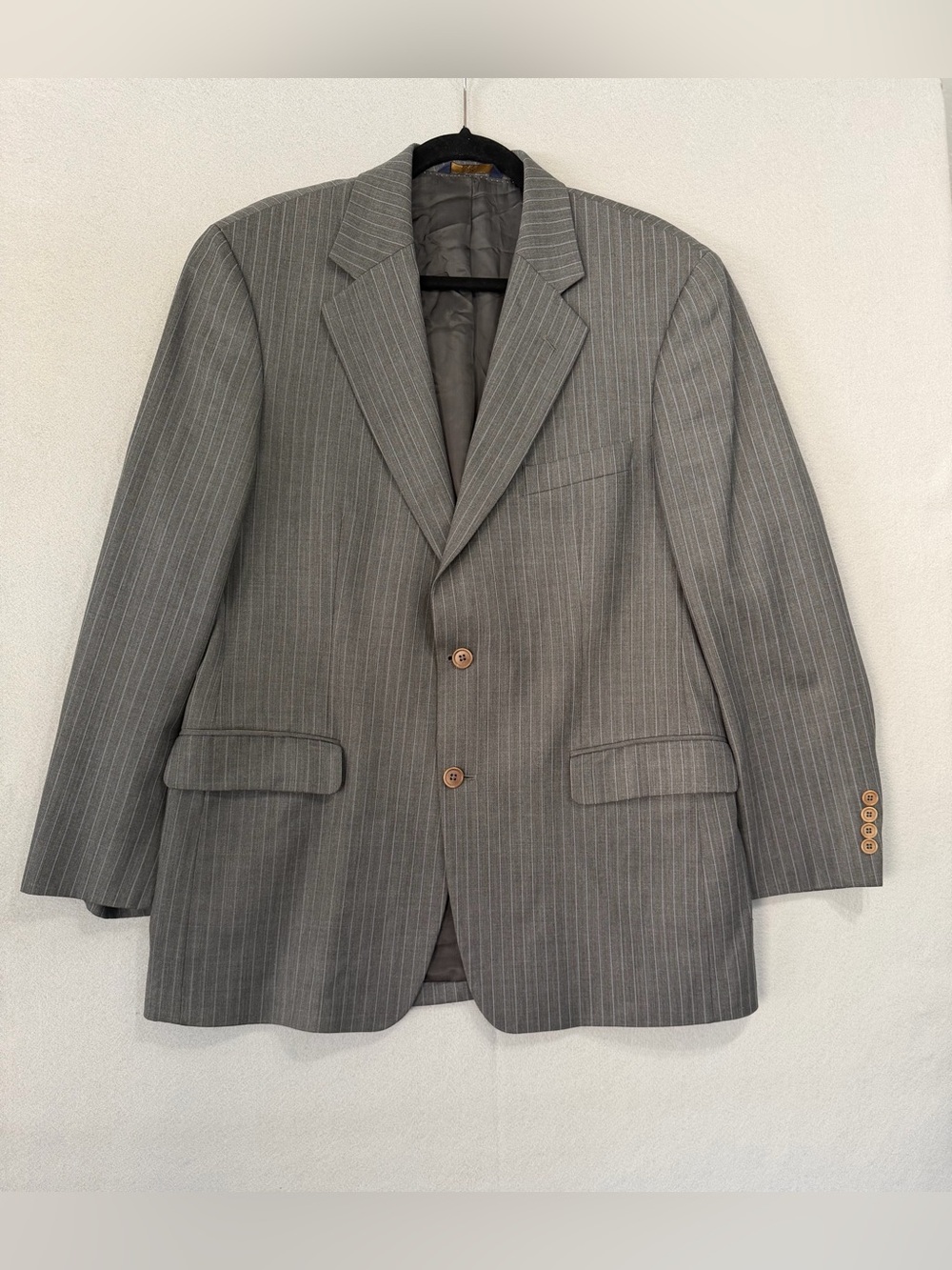Brooks Brother 346 Suits Blazer 41R Men’s Grey Wool Blend Stretch